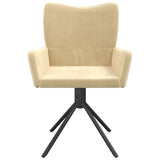 vidaXL Eetkamerstoelen draaibaar 2 st fluweel blauw
