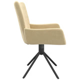 vidaXL Eetkamerstoelen draaibaar 2 st fluweel blauw