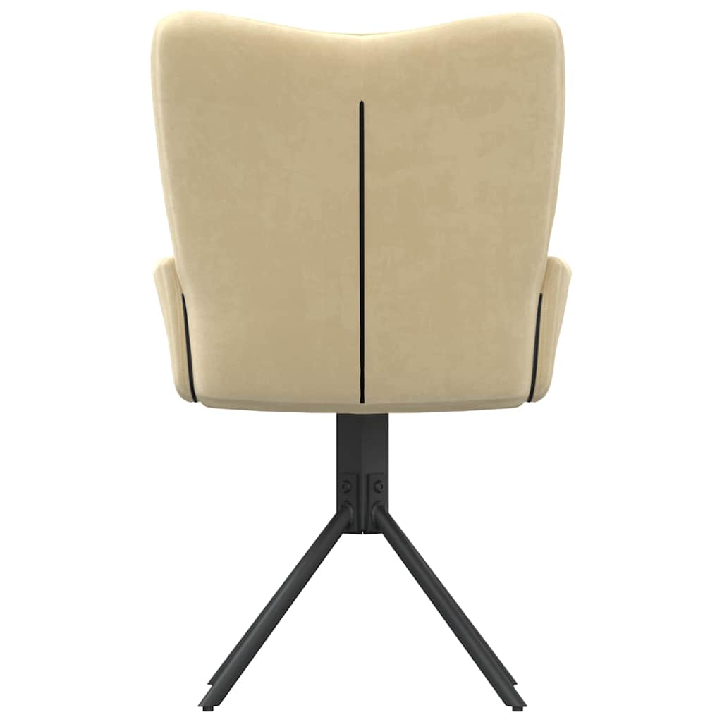 vidaXL Eetkamerstoelen draaibaar 2 st fluweel blauw