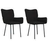 vidaXL Eetkamerstoelen 2 st fluweel lichtgrijs