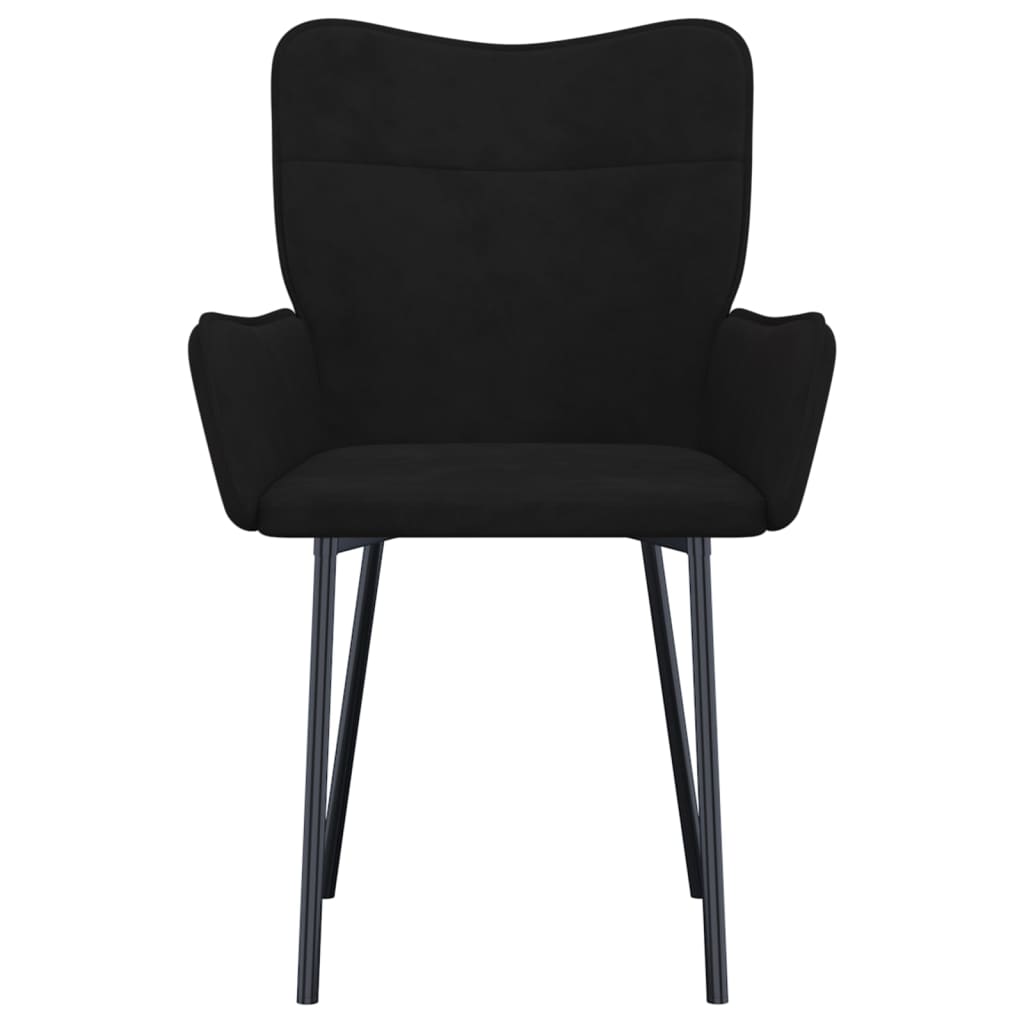 vidaXL Eetkamerstoelen 2 st fluweel lichtgrijs