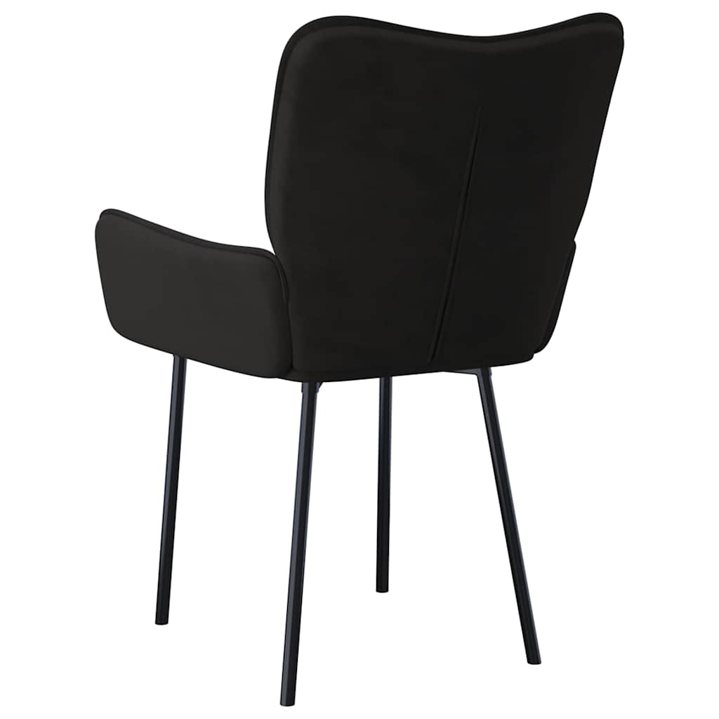 vidaXL Eetkamerstoelen 2 st fluweel lichtgrijs