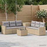vidaXL Bankstel 8 st Zwart Poly Rattan en Staal