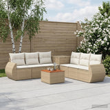 vidaXL Bankstel 8 st Zwart Poly Rattan en Staal
