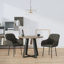 vidaXL Eetkamerstoelen 2 st fluweel blauw