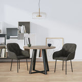 vidaXL Eetkamerstoelen 2 st fluweel blauw