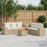 vidaXL Bankstel 8 st Zwart Poly Rattan en Staal