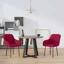 vidaXL Eetkamerstoelen 2 st fluweel blauw
