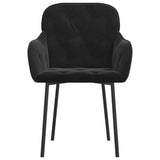 vidaXL Eetkamerstoelen 2 st fluweel blauw