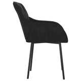 vidaXL Eetkamerstoelen 2 st fluweel blauw
