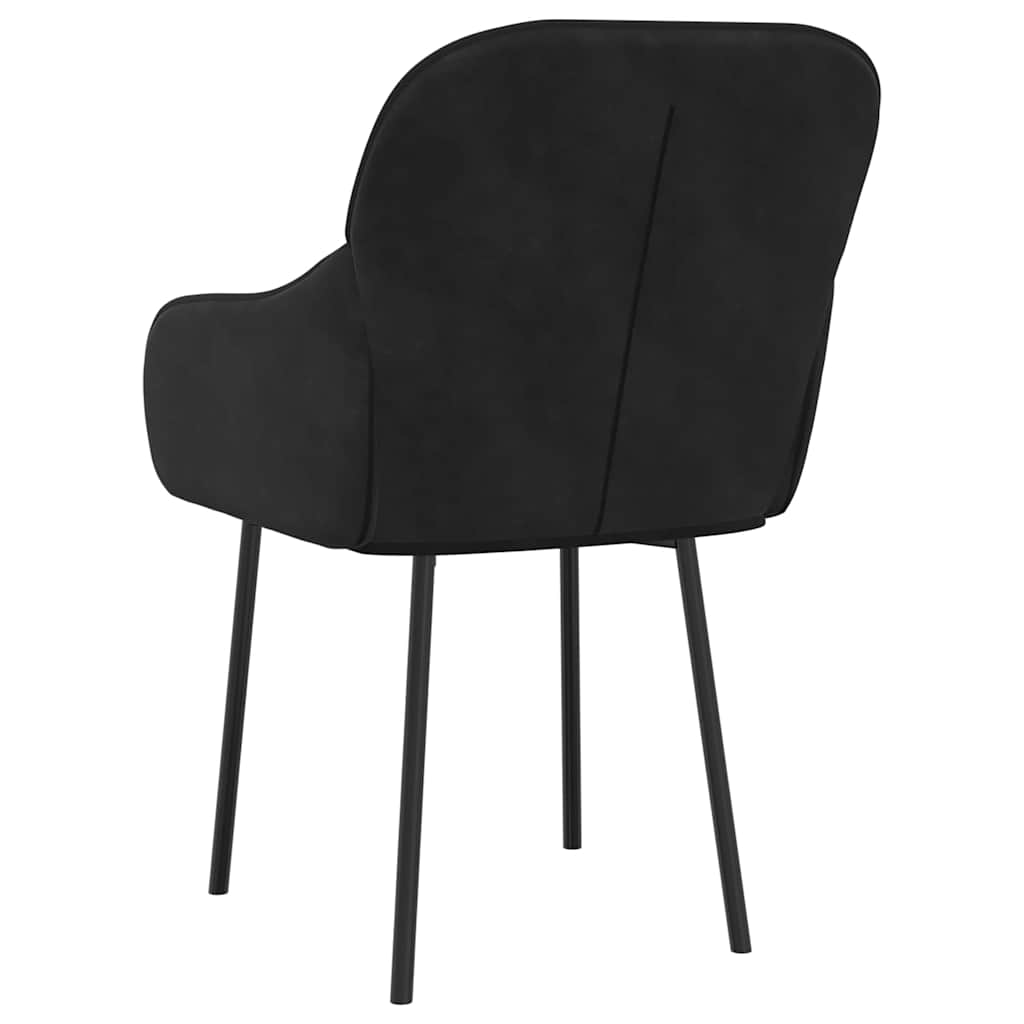 vidaXL Eetkamerstoelen 2 st fluweel blauw