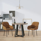 vidaXL Eetkamerstoelen 2 st fluweel blauw