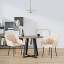 vidaXL Eetkamerstoelen 2 st fluweel blauw
