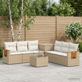 vidaXL Bankstel 8 st Zwart Poly Rattan en Staal