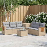 vidaXL Bankstel 8 st Zwart Poly Rattan en Staal