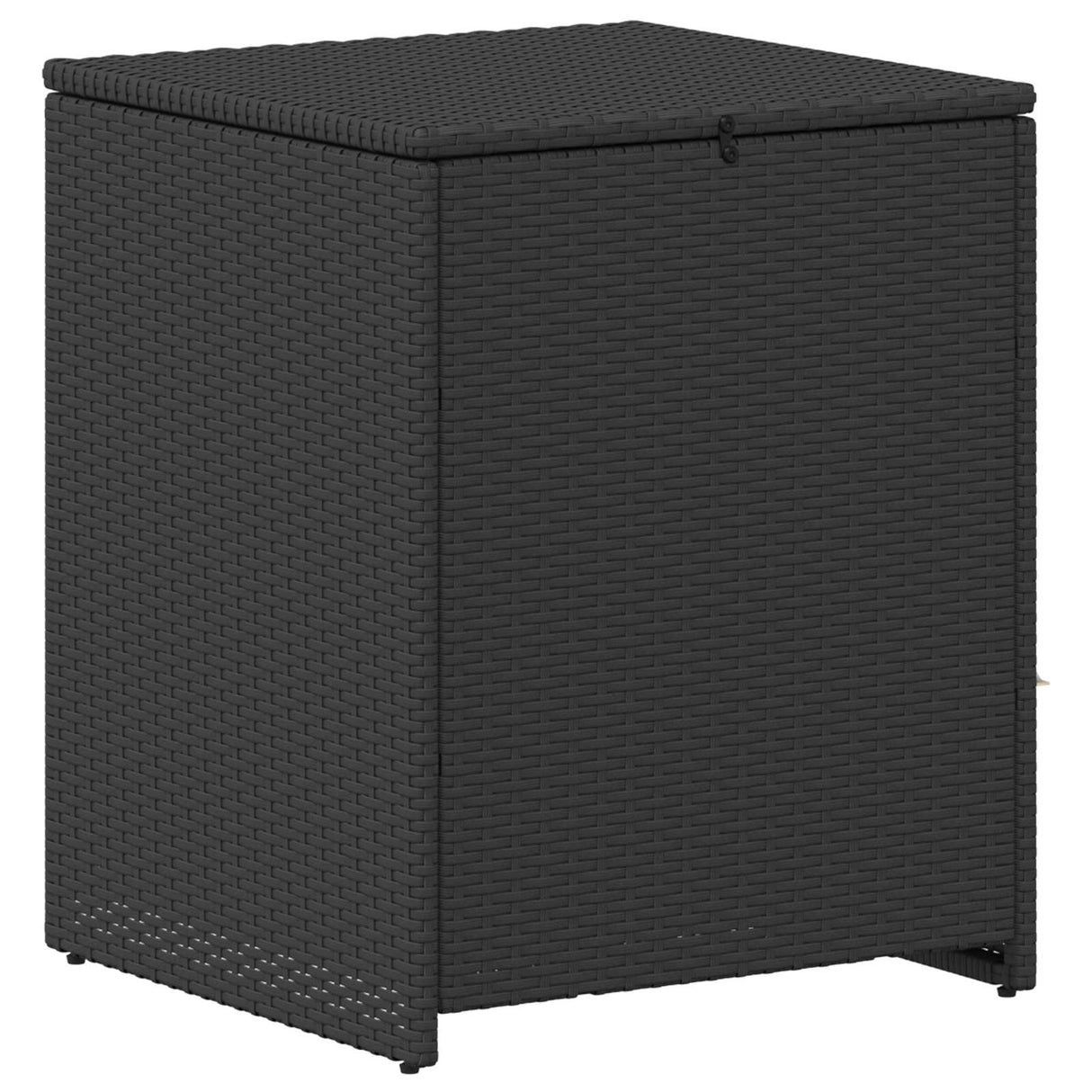 vidaXL Bankstel 8 st Zwart Poly Rattan en Staal