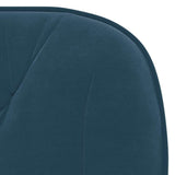vidaXL Kantoorstoel draaibaar fluweel blauw