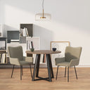 vidaXL Eetkamerstoelen 2 st fluweel donkergroen