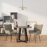 vidaXL Eetkamerstoelen 2 st fluweel donkergroen