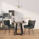 vidaXL Eetkamerstoelen 2 st fluweel donkergroen