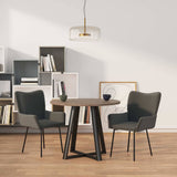vidaXL Eetkamerstoelen 2 st fluweel donkergroen