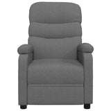 vidaXL Fauteuil verstelbaar stof lichtgrijs