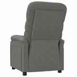 vidaXL Fauteuil verstelbaar stof lichtgrijs
