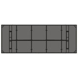 vidaXL Outdoor Dining Set 9 Pieces Black Poly Rattan