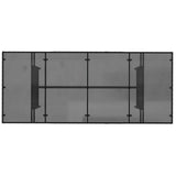 vidaXL Buiten Eettafel Set 7 st Zwart poly rattan