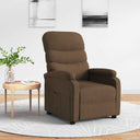 vidaXL Fauteuil verstelbaar stof lichtgrijs
