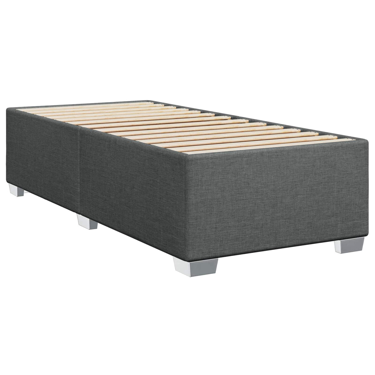 vidaXL Boxspringbed met matras Lichtgrijs 90 x 190cm Stof