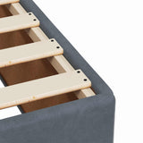 vidaXL Boxspringbed met matras Lichtgrijs 90 x 190 cm Fluweel