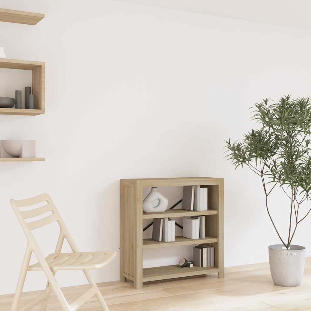 vidaXL Boekenkast met 7 schappen 80x30x200 cm massief acaciahout