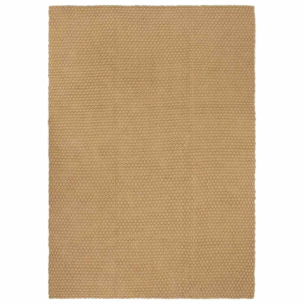 vidaXL Vloerkleed rechthoekig 80x160 cm jute naturel