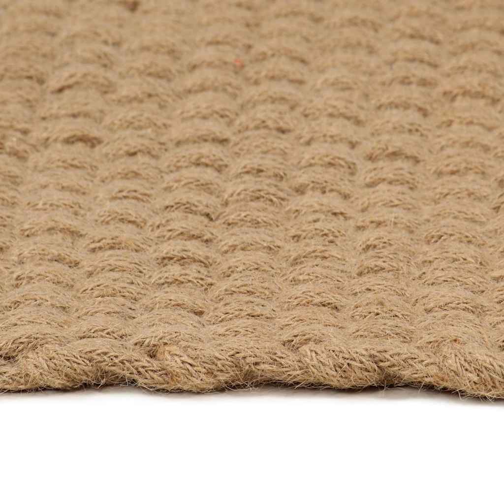 vidaXL Vloerkleed rechthoekig 80x160 cm jute naturel