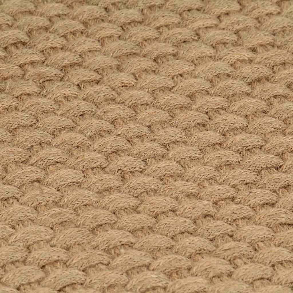 vidaXL Vloerkleed rechthoekig 80x160 cm jute naturel