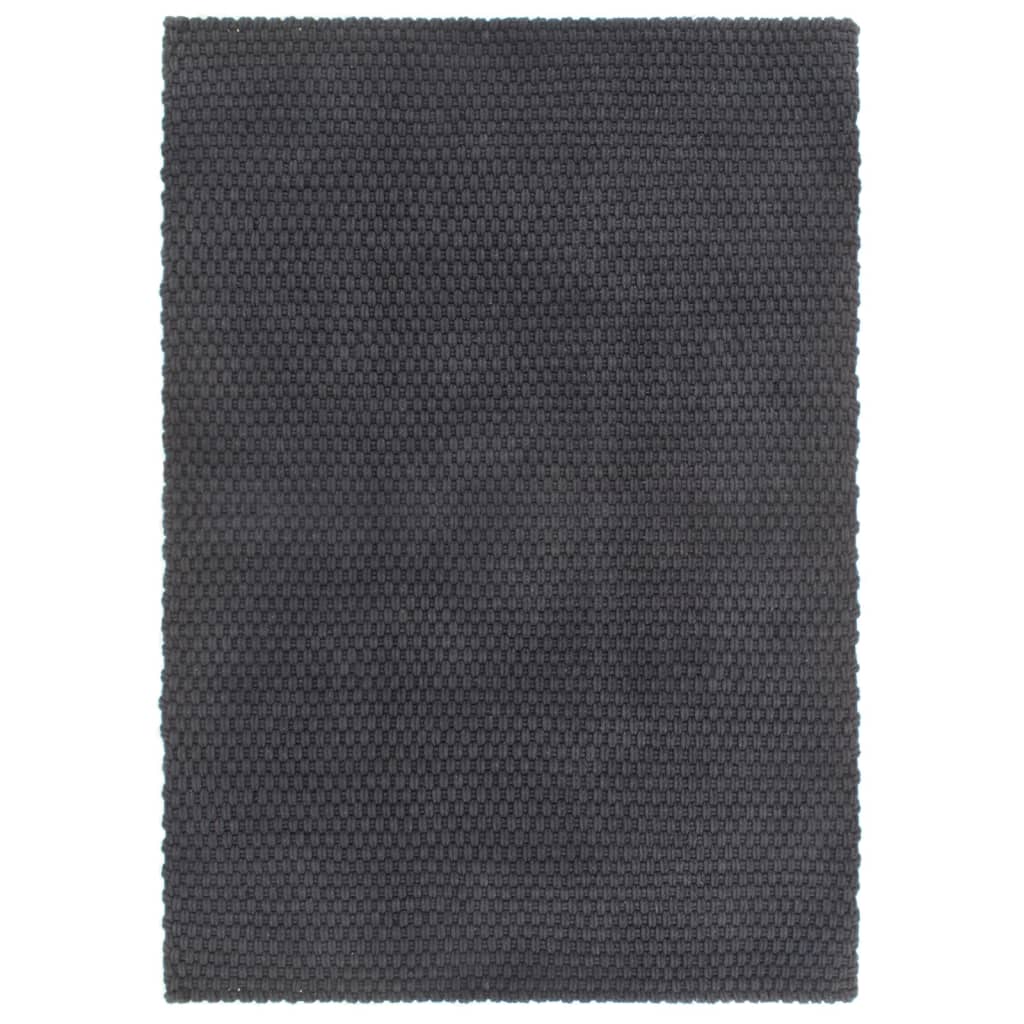 vidaXL Vloerkleed rechthoekig 80x160 cm katoen naturel