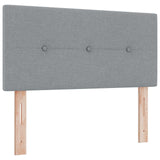 vidaXL Boxspringbed met matras Donkergrijs 90 x 190 cm Stof