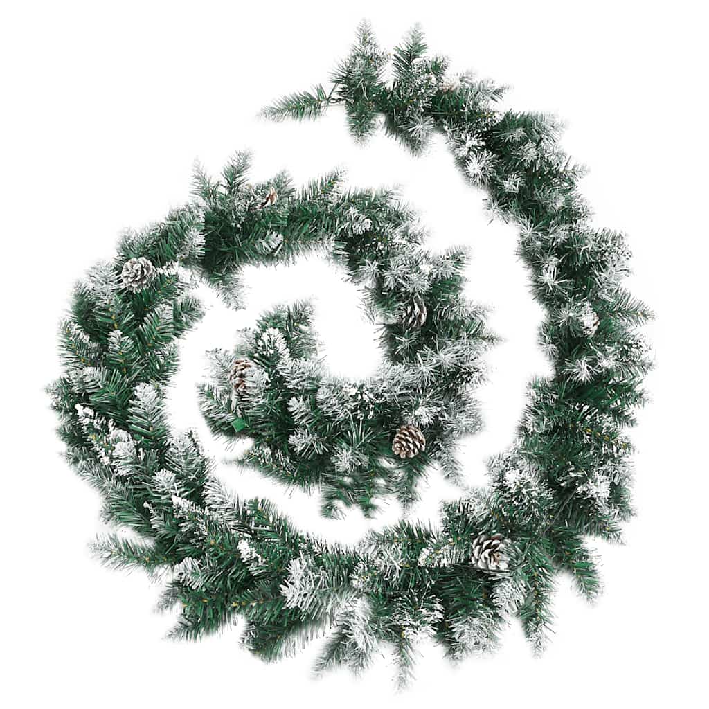 vidaXL Kerstslinger met LED-lampjes 2,7 m PVC groen