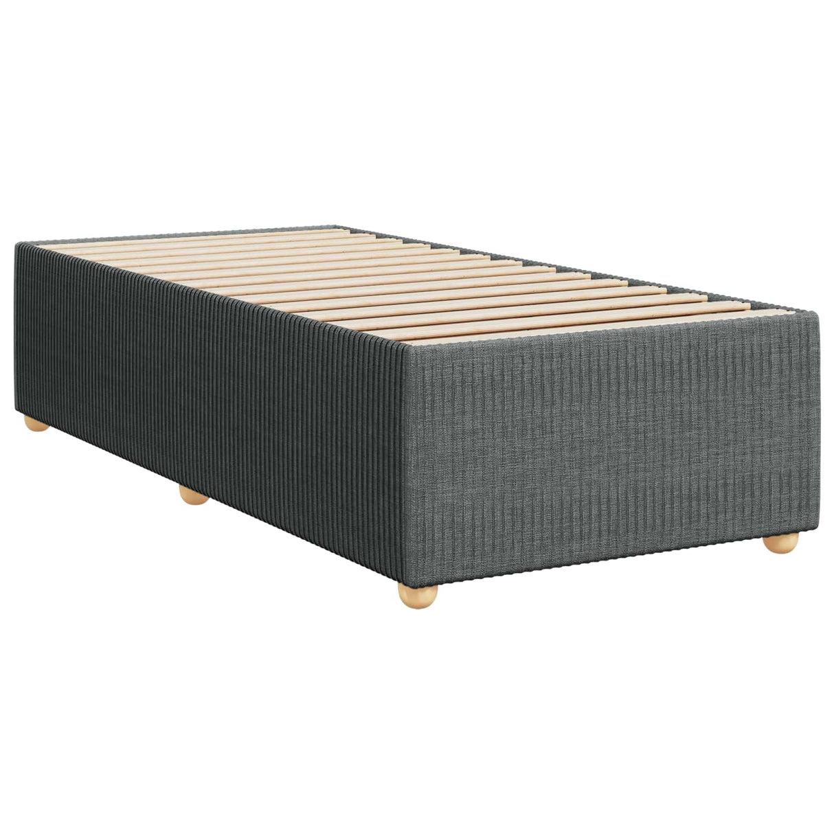 vidaXL Boxspringbed met matras Lichtgrijs 90 x 190 cm Stof