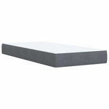 vidaXL Boxspringbed met matras Lichtgrijs 90 x 190 cm Fluweel