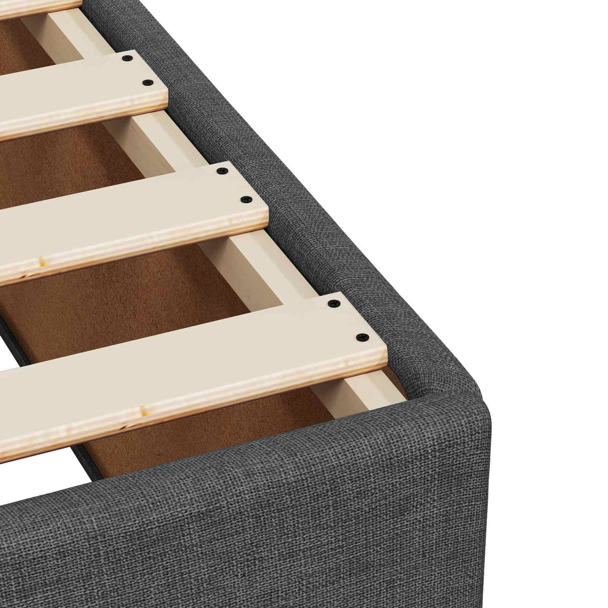vidaXL Boxspringbed met matras en LED Lichtgrijs Enkel Stof