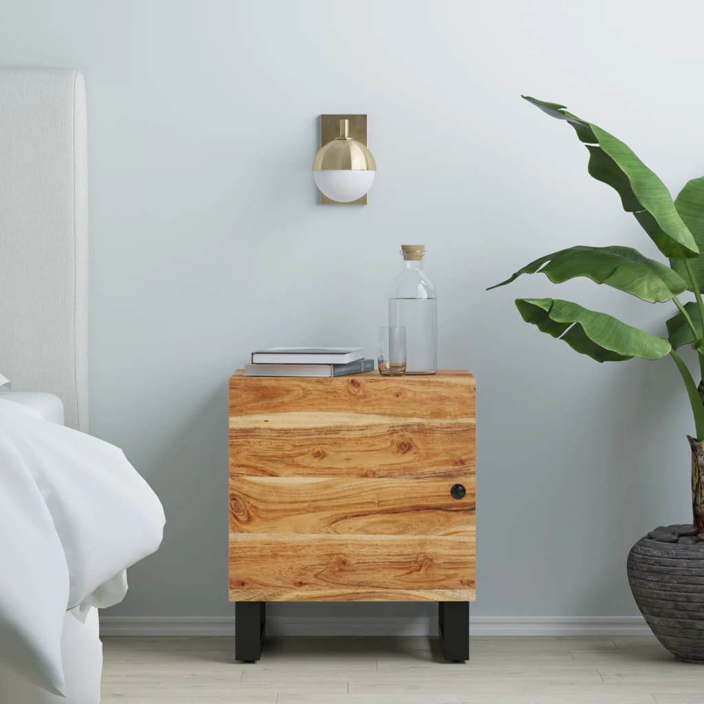 vidaXL Nachtkastje 40x33x46 cm massief mangohout