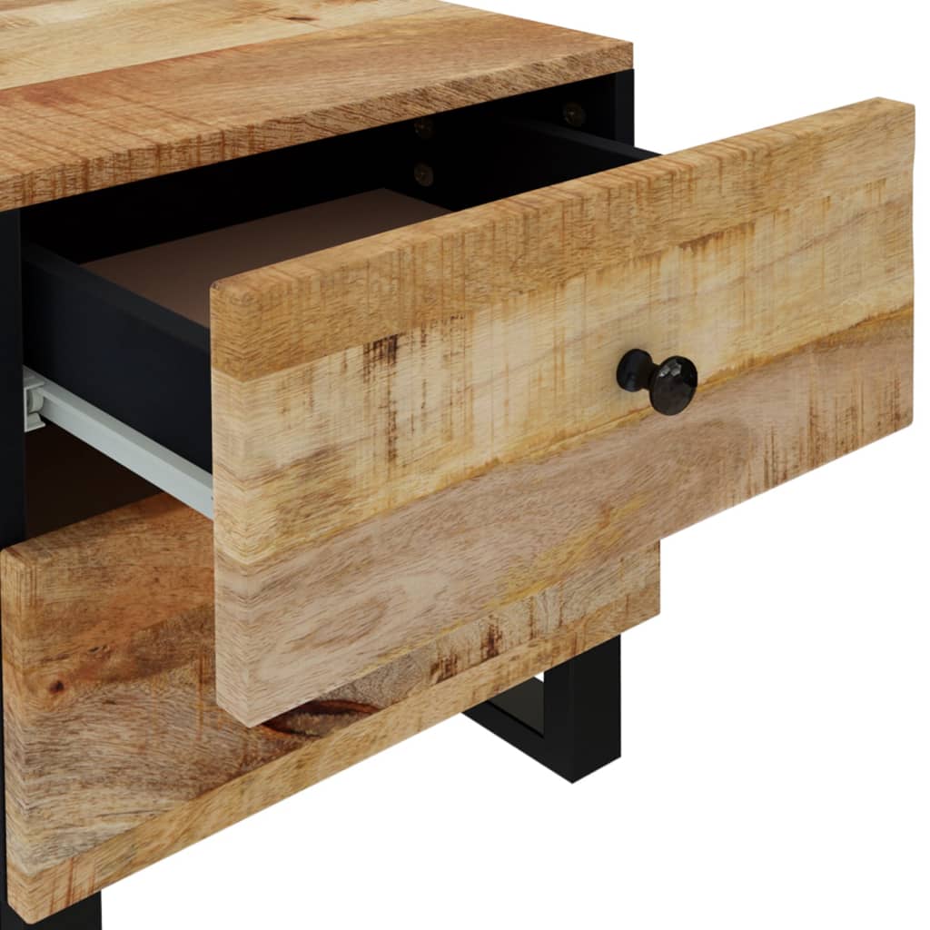 vidaXL Nachtkastje 40x33x46 cm massief mangohout