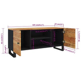 vidaXL Tv-meubel 105x33x46cm massief mangohout