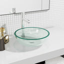 vidaXL Wash Basin 35x12 cm Tempered Glass Transparent
