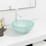 vidaXL Wash Basin 35x12 cm Tempered Glass Transparent