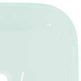 vidaXL Wasbak 42x42x14 cm glas transparant