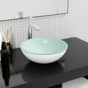vidaXL Wash Basin 35x12 cm Tempered Glass Transparent
