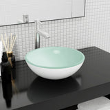 vidaXL Wash Basin 35x12 cm Tempered Glass Transparent